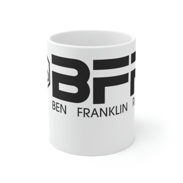 BFR Logo - Ceramic Mug 11oz featuring the iconic BFR logo. This ceramic mug holds 11oz of your favorite beverage.