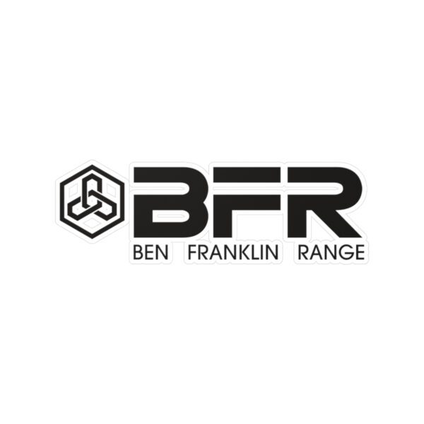 Ben Franklin Range offers captivating BFR Logo - Vinyl Die-Cut Stickers that can be showcased on various surfaces, including vinyl die-cut stickers.