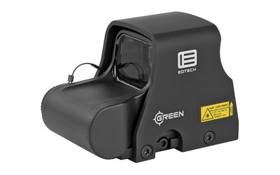 A green dot sight on a white background.