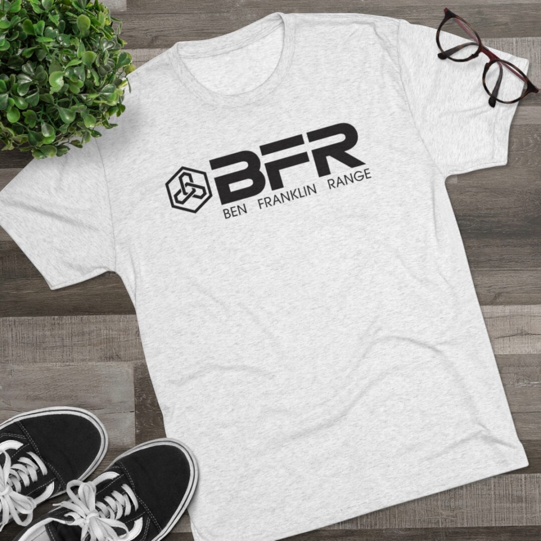BFR - Logo - Unisex Tri-Blend Crew Tee best running race short sleeve t-shirt.