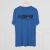 A BFR - Logo - Unisex Tri-Blend Crew Tee with the word BFR on it.