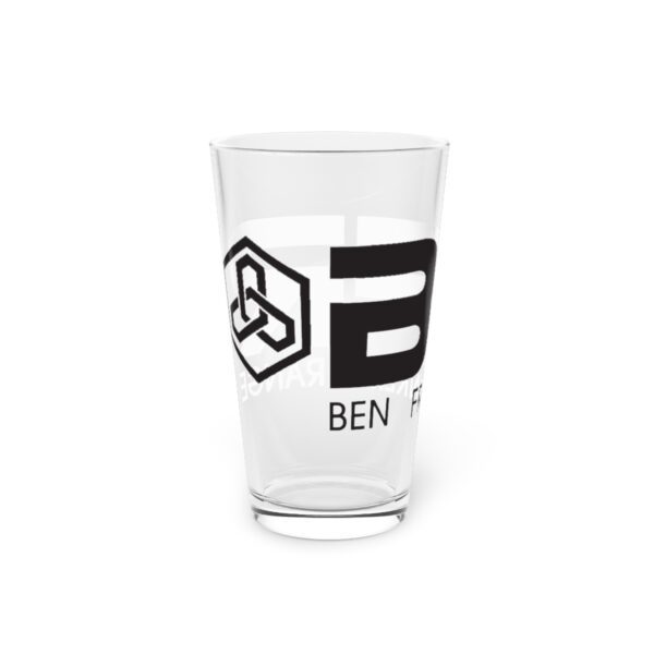 BFR Logo - Pint Glass, 16oz flint pint glass.