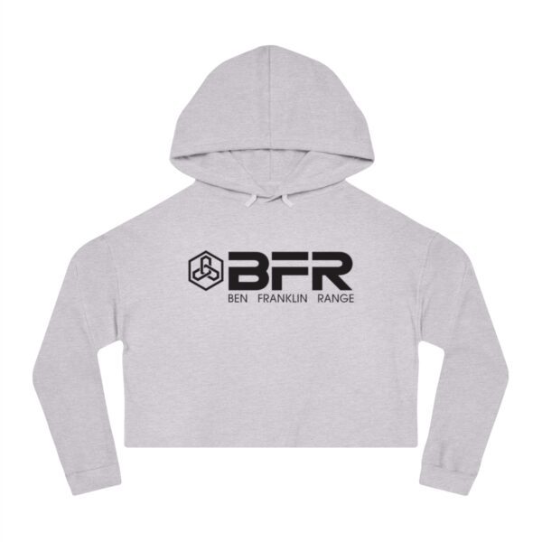 Women's BFR Logo - Women’s Cropped Hooded Sweatshirt.