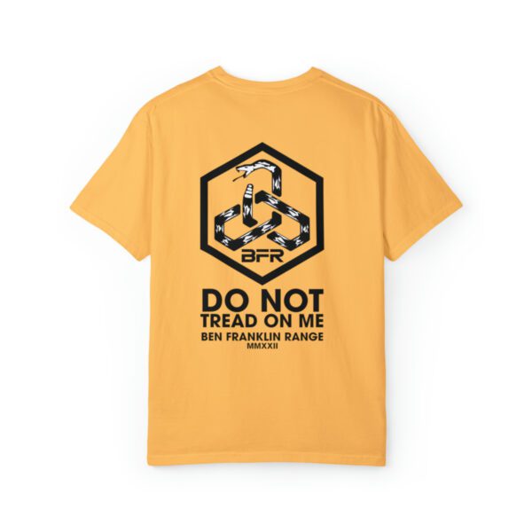 A BFR - DNTOM Logo - NEW LIMITED RUN - Unisex Garment-Dyed T-shirt that says do not trade on me.