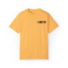 A yellow BFR - DNTOM Logo - NEW LIMITED RUN - Unisex Garment-Dyed T-shirt with the word bpr on it.