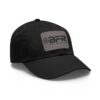 A BFR Logo - Dad Hat with Leather Patch (Rectangle) with the word bfr on it.