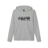 Gray hoodie with black BFR logo.