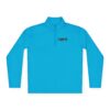 Here's an alt tag for the image: Blue Big Fork Ranch quarter-zip pullover.