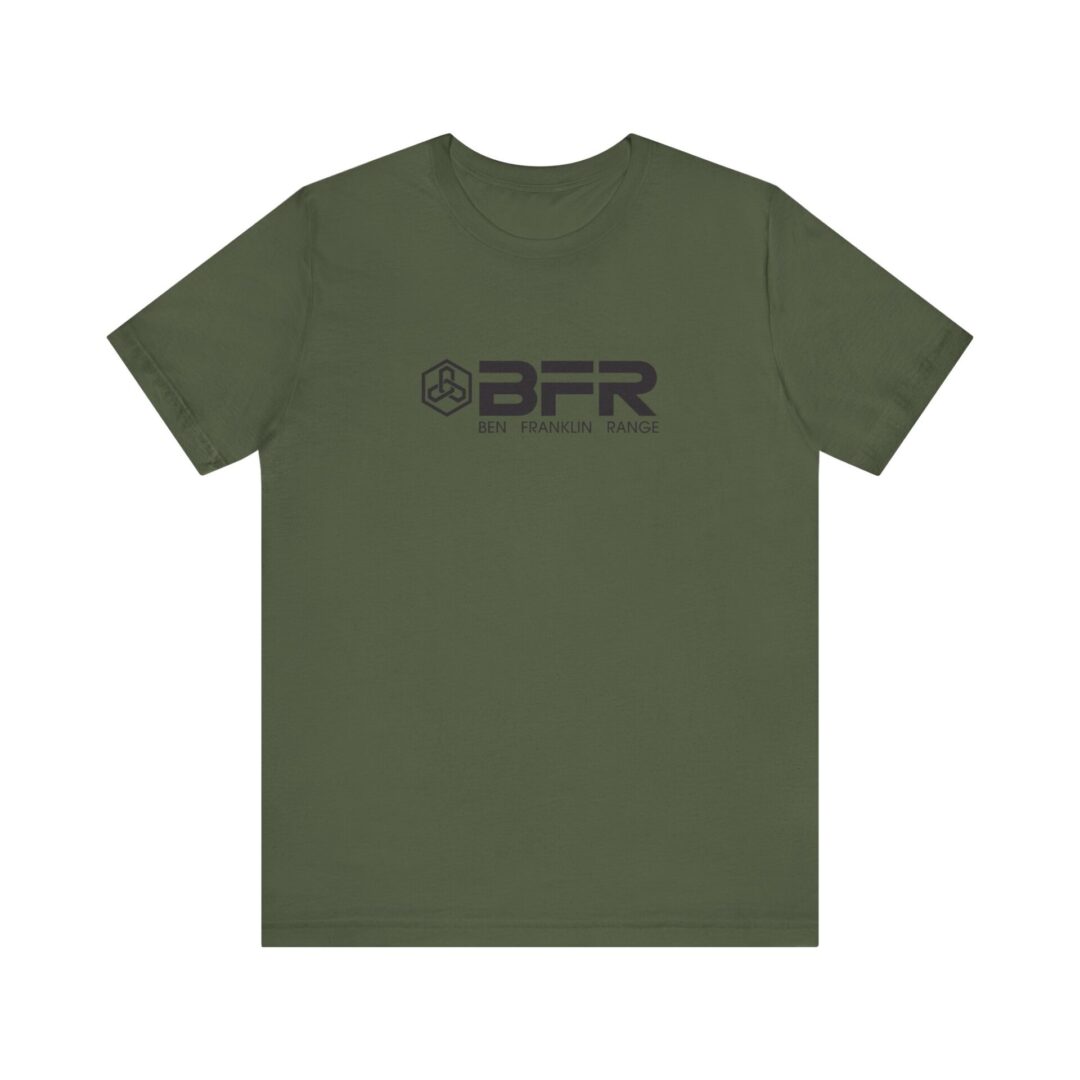 Green t-shirt with BFR logo design.