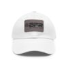 White cap with BFR logo on front.
