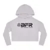 Gray hoodie with "BFR" logo design.