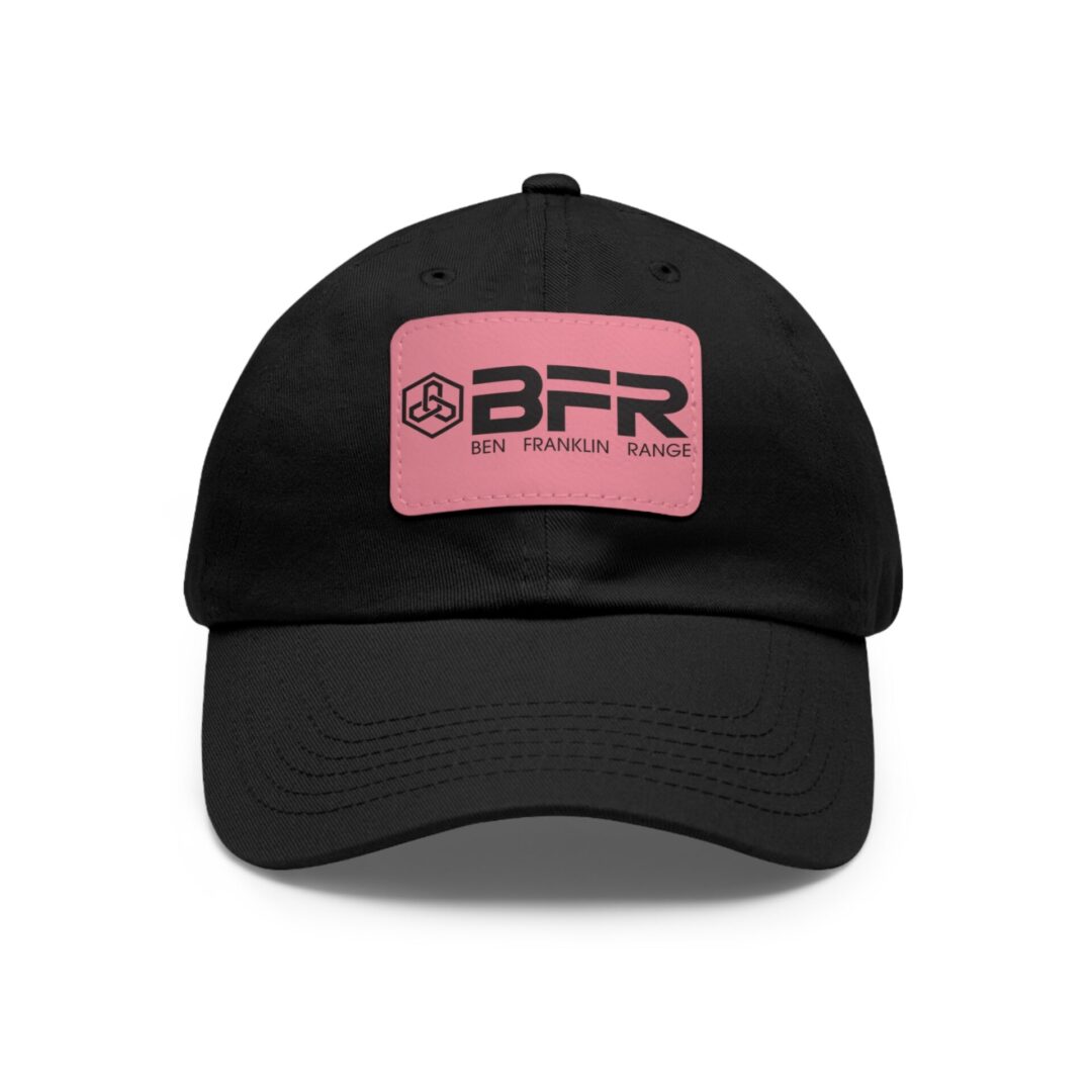 Black cap with pink BFR logo patch.