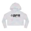 Tie-dye hoodie with BFR logo design.