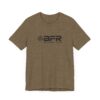 Brown T-shirt with BFR logo design.