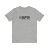 Gray T-shirt with BFR logo design.