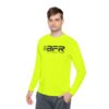 Man in neon BFR long-sleeve shirt.