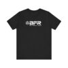 Black t-shirt with white "BFR" logo.