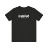 Black T-shirt with BFR logo design.