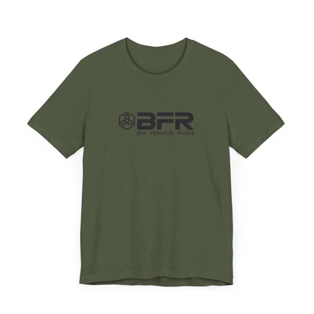 Green T-shirt with BFR logo design.