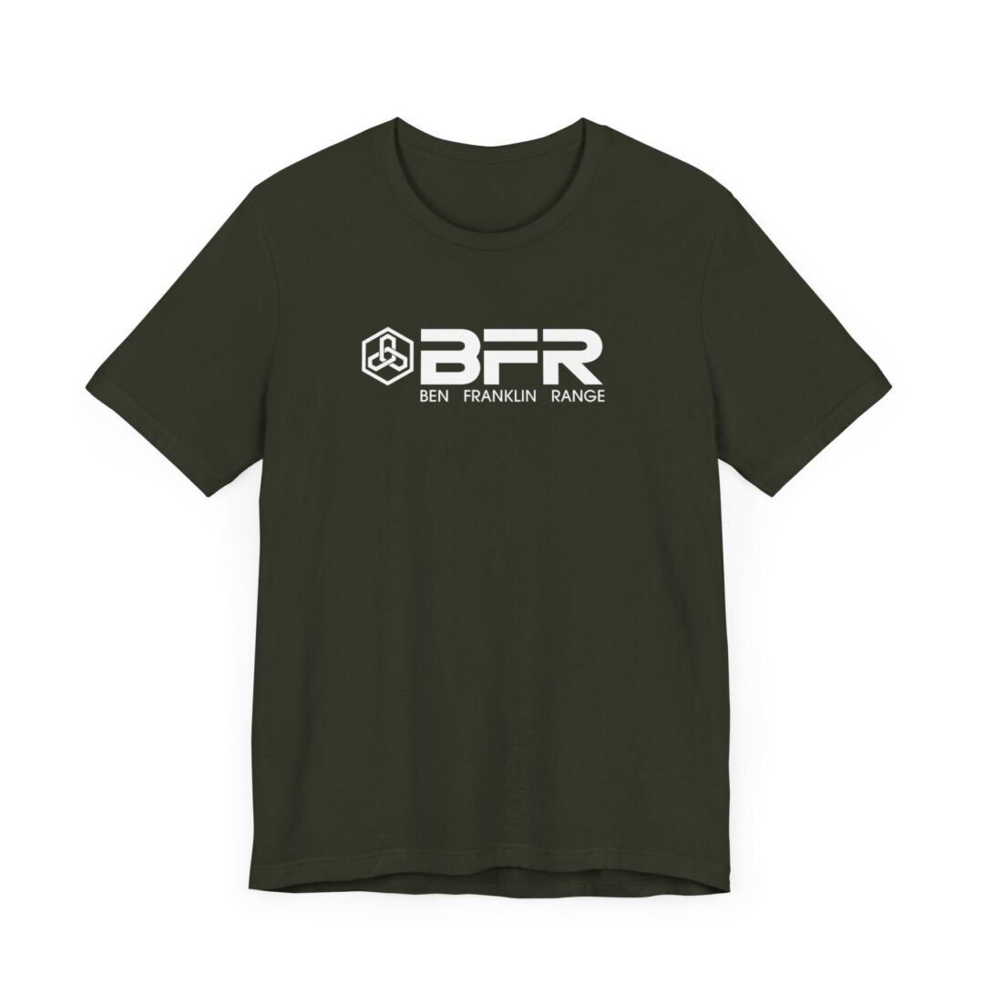 Black t-shirt with BFR logo design.