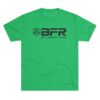 Green T-shirt with "BFR" logo print.