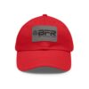 Red cap with BFR logo patch.