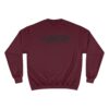 Maroon sweatshirt with black "BFR" logo. Maroon sweatshirt with black "BFR" logo.
