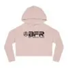 Pink hoodie with "BFR" logo design.