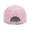 Back view of pink baseball cap.
