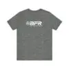 Gray T-shirt with BFR logo design.