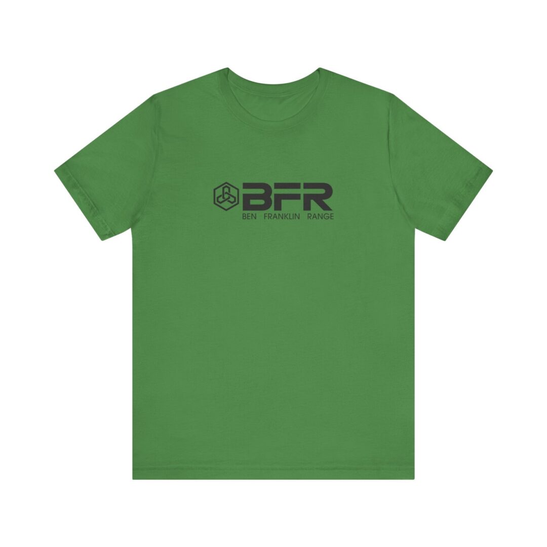 Green t-shirt with BFR logo design.