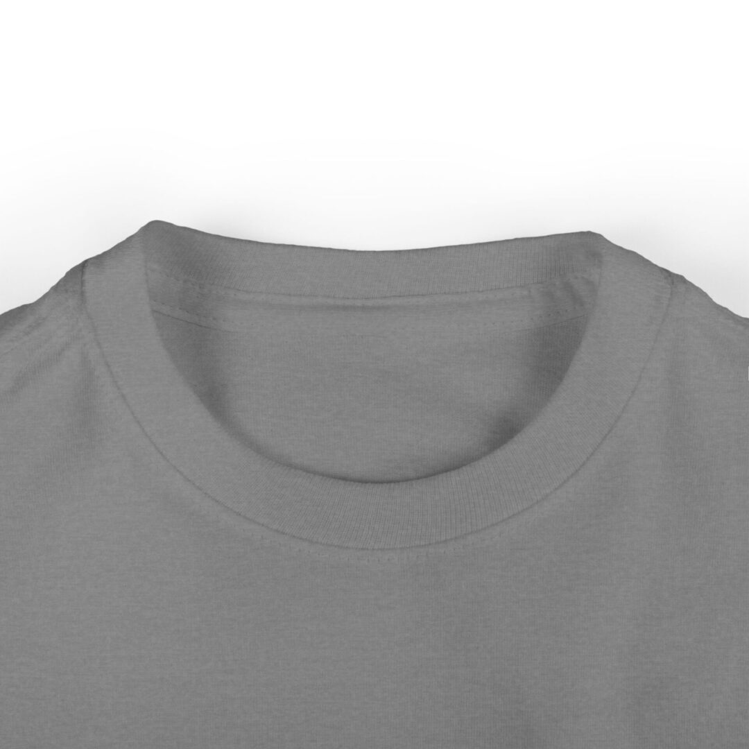 Gray t-shirt with crew neck design.