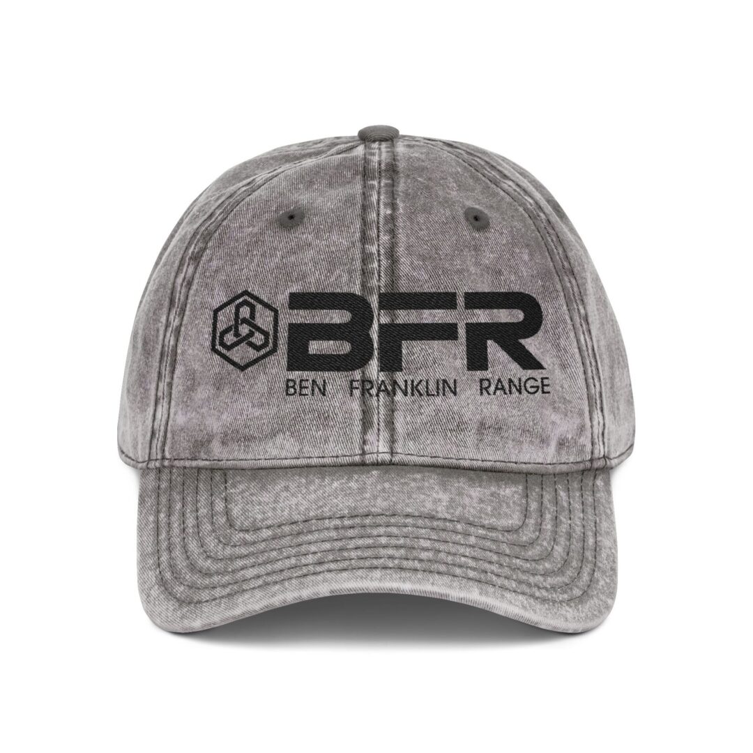 Gray cap with "BFR" logo on front.