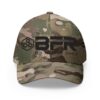 Camouflage cap with BFR logo design.