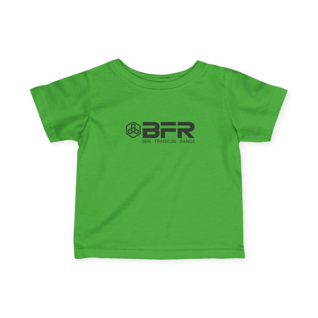 Green T-shirt with BFR logo.