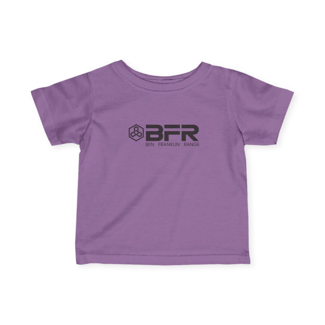Purple toddler shirt with BFR logo.