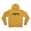 Yellow hoodie with BFR logo design.