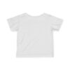 Back view of plain white t-shirt.
