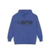 Blue hoodie with BFR logo design.