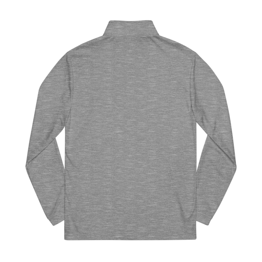 Gray long-sleeve shirt with a collar.