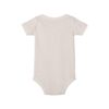 Back view of plain baby onesie.