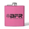 Pink flask with "BFR" logo and text.